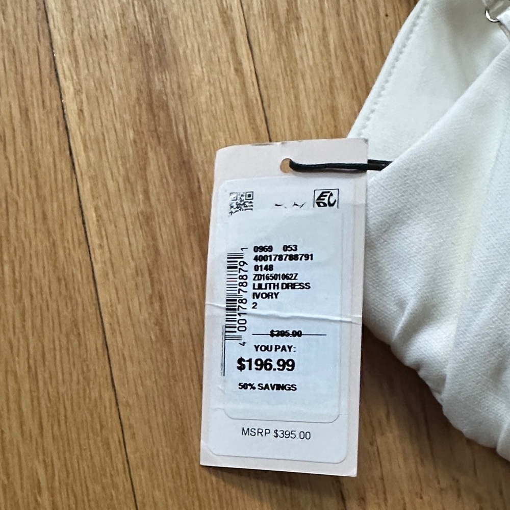 Cinq à Sept White Ruched Mini Dress - Picture 3 of 4